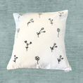 Load image into Gallery viewer, Black and White Flower Cushion Cover - Granmade