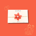 Load image into Gallery viewer, Handmade Orange Sadabahar Rakhi - Granmade