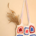 Load image into Gallery viewer, Bright Granny Square Crochet Tote Bag - Granmade