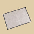 Load image into Gallery viewer, Jute & Black Lace Table Mat (Set of 4) - Granmade