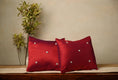 Load image into Gallery viewer, Red Cotton Silk 12x12 Cushion Cover - Granmade