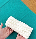 Load image into Gallery viewer, White Cable Hand-knit Headband - Granmade