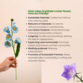 Load image into Gallery viewer, Crochet Bluebell Flower - Granmade