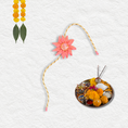 Load image into Gallery viewer, Handmade Baby Pink Sunflower Rakhi - Granmade