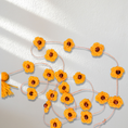 Load image into Gallery viewer, Yellow Daisy and Wood Hand-knit Toran (set of 2) - Granmade