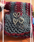 Load image into Gallery viewer, Wine Grey U-pin Hand knit Scarf - Granmade