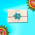 Load image into Gallery viewer, Handmade Blue Sadabahar Rakhi - Granmade