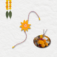 Load image into Gallery viewer, Handmade Baby Pink Sunflower Rakhi - Granmade