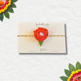 Load image into Gallery viewer, Handmade Baby Pink Rose Rakhi - Granmade