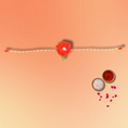 Load image into Gallery viewer, Handmade Orange Rose Rakhi - Granmade
