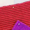 Load image into Gallery viewer, Purple Pearl Hand-Knit Infinity Scarf - Granmade