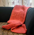 Load image into Gallery viewer, Flamingo Pink Chunky Wool Throw - Granmade