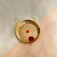 Load image into Gallery viewer, Crochet Heart Rakhi - Red