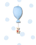 Load image into Gallery viewer, Blue Balloon Teddy Nursery Hanging Decor