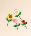 Load image into Gallery viewer, Crochet Sunflower Fridge Magnet