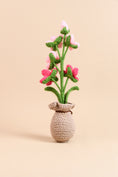Load image into Gallery viewer, Crochet Orchid Flower Pot