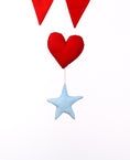 Load image into Gallery viewer, Blue Balloon Heart Nursery Hanging Decor
