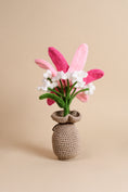 Load image into Gallery viewer, Crochet Lily & Daisy Flower Pot