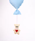 Load image into Gallery viewer, Blue Balloon Teddy Nursery Hanging Decor