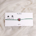 Load image into Gallery viewer, Bloom Hand-embroidered Rakhi