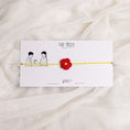 Load image into Gallery viewer, Crochet Daisy Rakhi - Red
