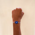 Load image into Gallery viewer, Crochet Daisy Rakhi - Blue