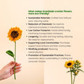 Load image into Gallery viewer, Always sunny crochet Sunflower - Granmade