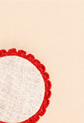 Load image into Gallery viewer, Crochet Border Mini Frame- Red