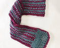 Load image into Gallery viewer, Wine Grey U-pin Hand knit Scarf - Granmade
