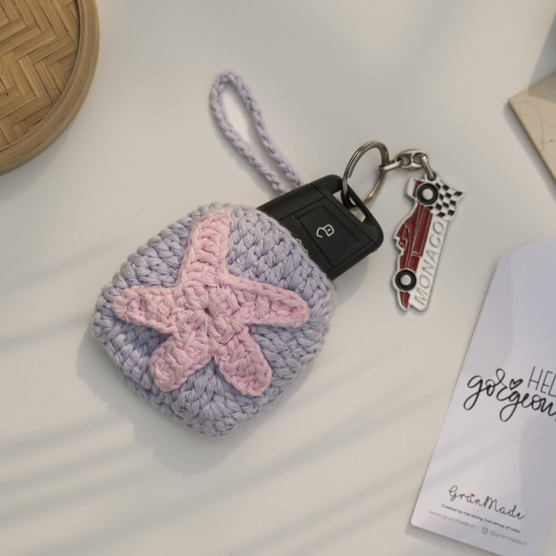 Violet Crochet Starfish Airpod Cover - Granmade