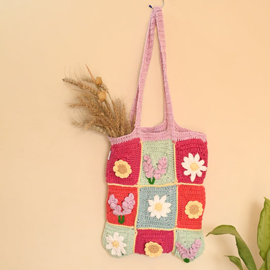 Feeling Summery Crochet Tote Bag - Granmade