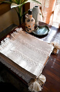 Load image into Gallery viewer, Serene Jute and Lace Table Runner - Granmade
