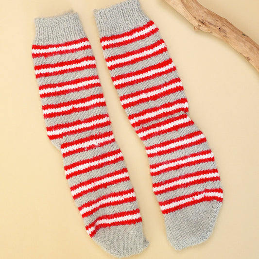 Merry Merry Hand-knit Christmas Socks - Granmade