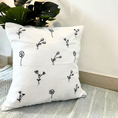 Load image into Gallery viewer, Black and White Flower Cushion Cover - Granmade
