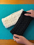 Load image into Gallery viewer, Black Cable Hand-knit Headband - Granmade
