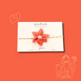 Load image into Gallery viewer, Handmade Orange Sadabahar Rakhi - Granmade
