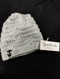 Load image into Gallery viewer, Grey Intricate Hand Knit Beanie - Granmade
