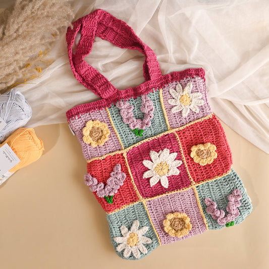 Feeling Summery Crochet Tote Bag - Granmade