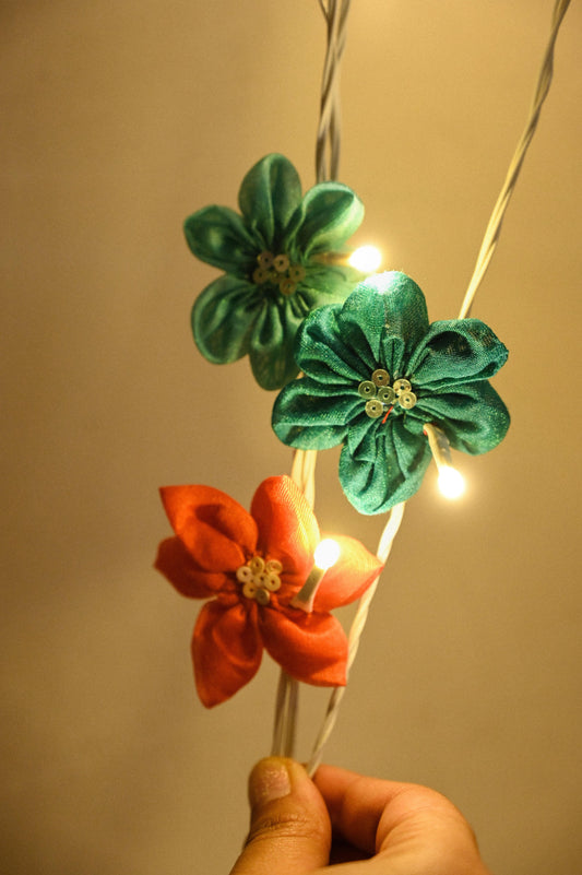 Textile Flower Fairy Light - Granmade