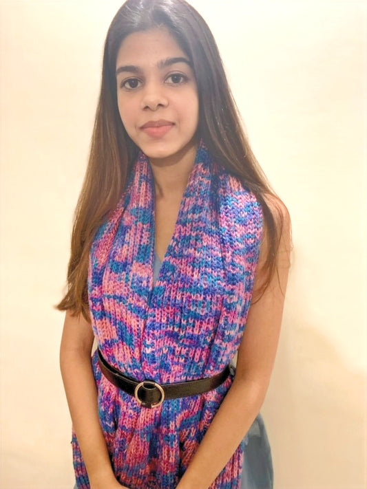 Mermaid Hand knit Infinity Scarf - Granmade