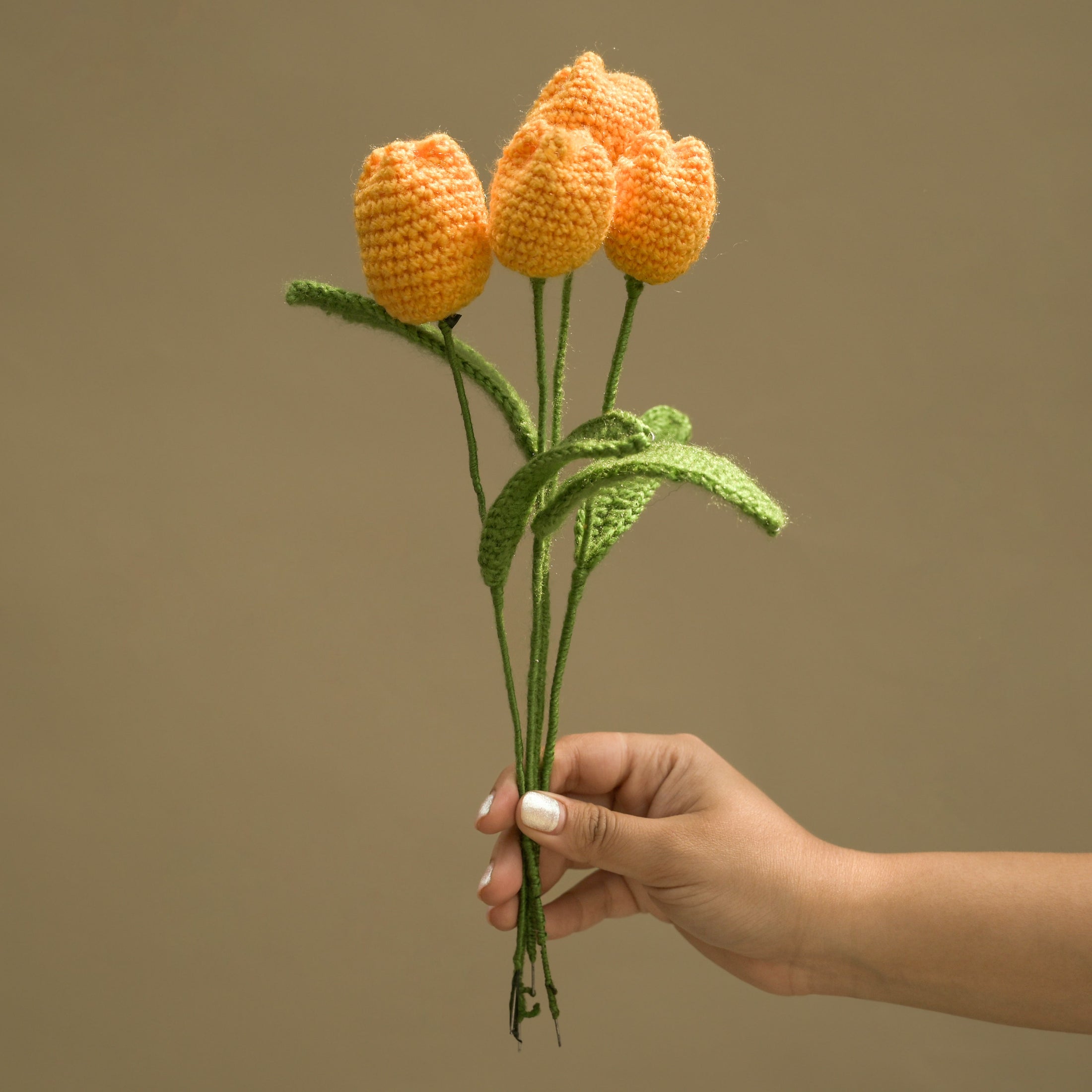 Yellow Crochet Tulip - Granmade