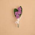 Load image into Gallery viewer, Crochet Violet Brooch - Granmade
