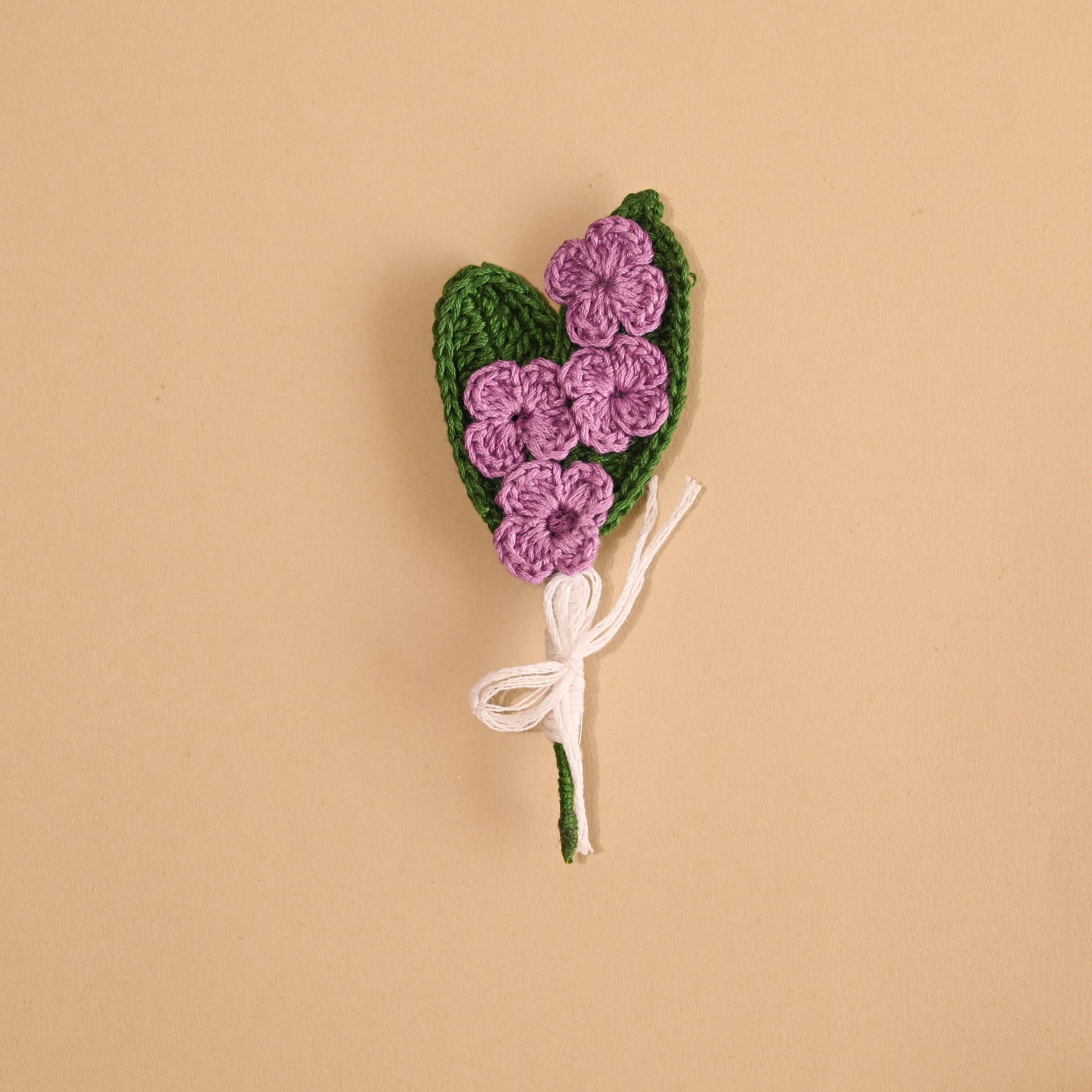 Crochet Violet Brooch - Granmade