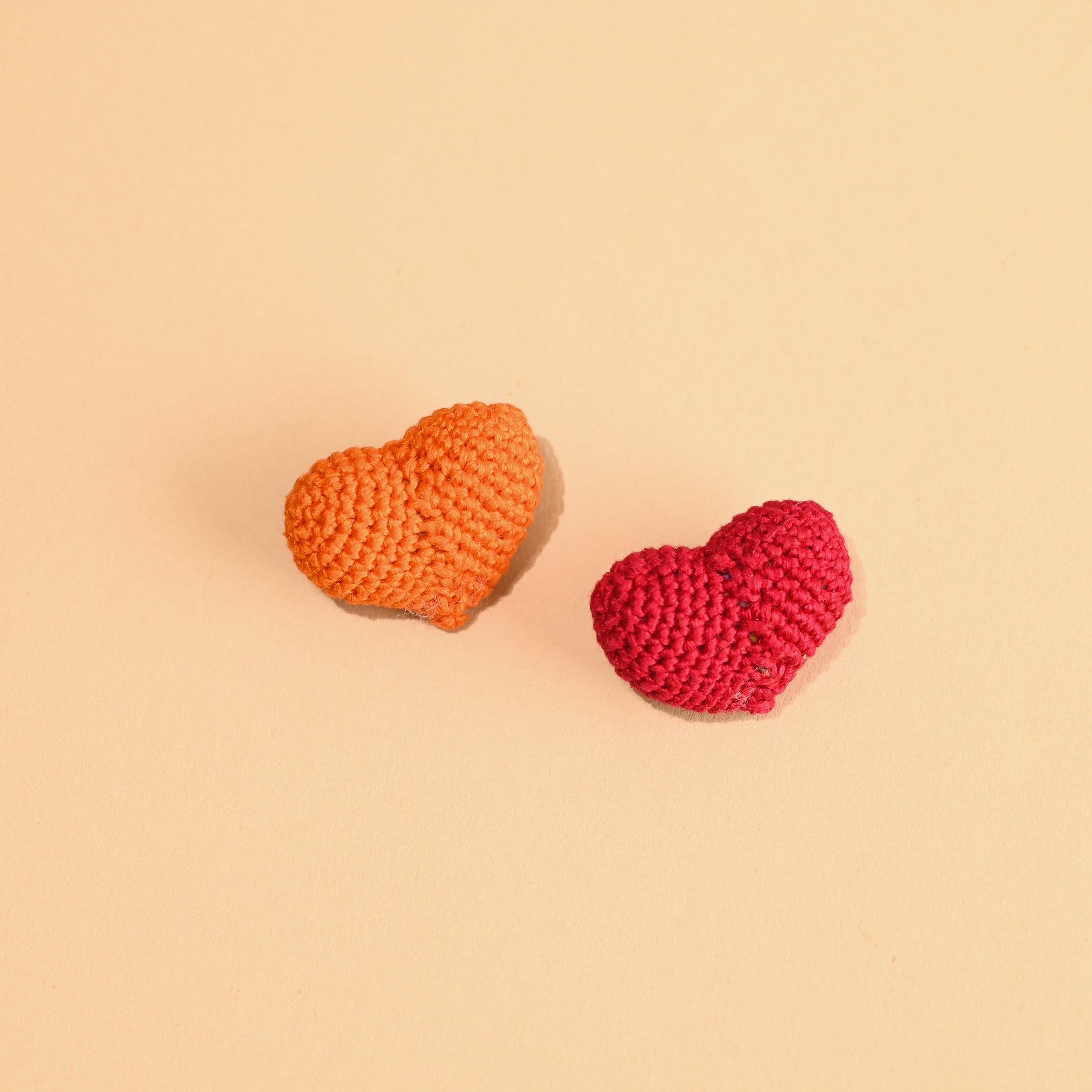 Crochet Heart Brooch - Granmade