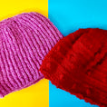 Load image into Gallery viewer, Red Crochet Hand-knit Beanie - Granmade
