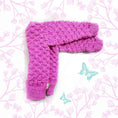 Load image into Gallery viewer, Pink Seed Stitch Baby Sweater with Butterfly buttons - Granmade
