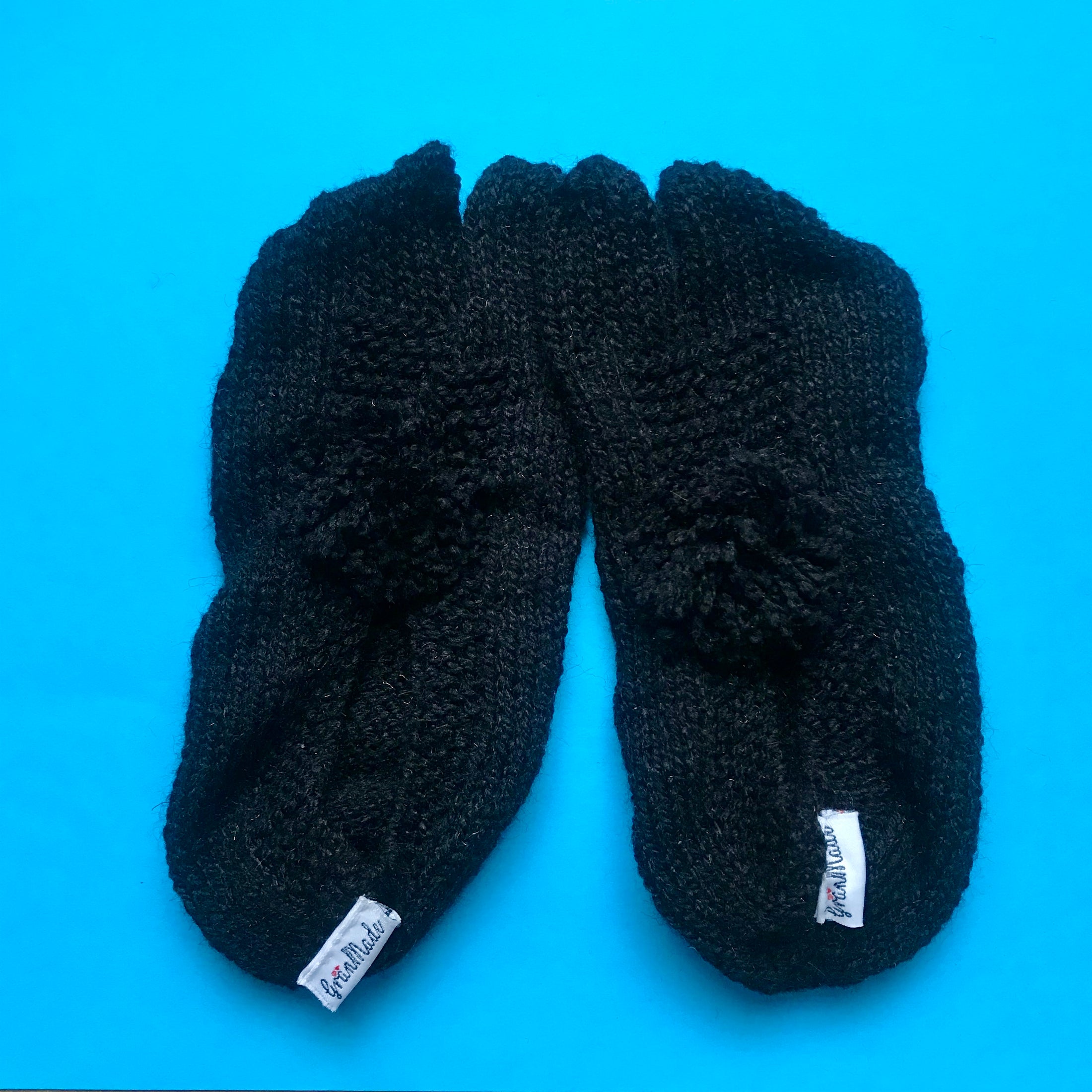 Black Hand-knit Socks - Granmade