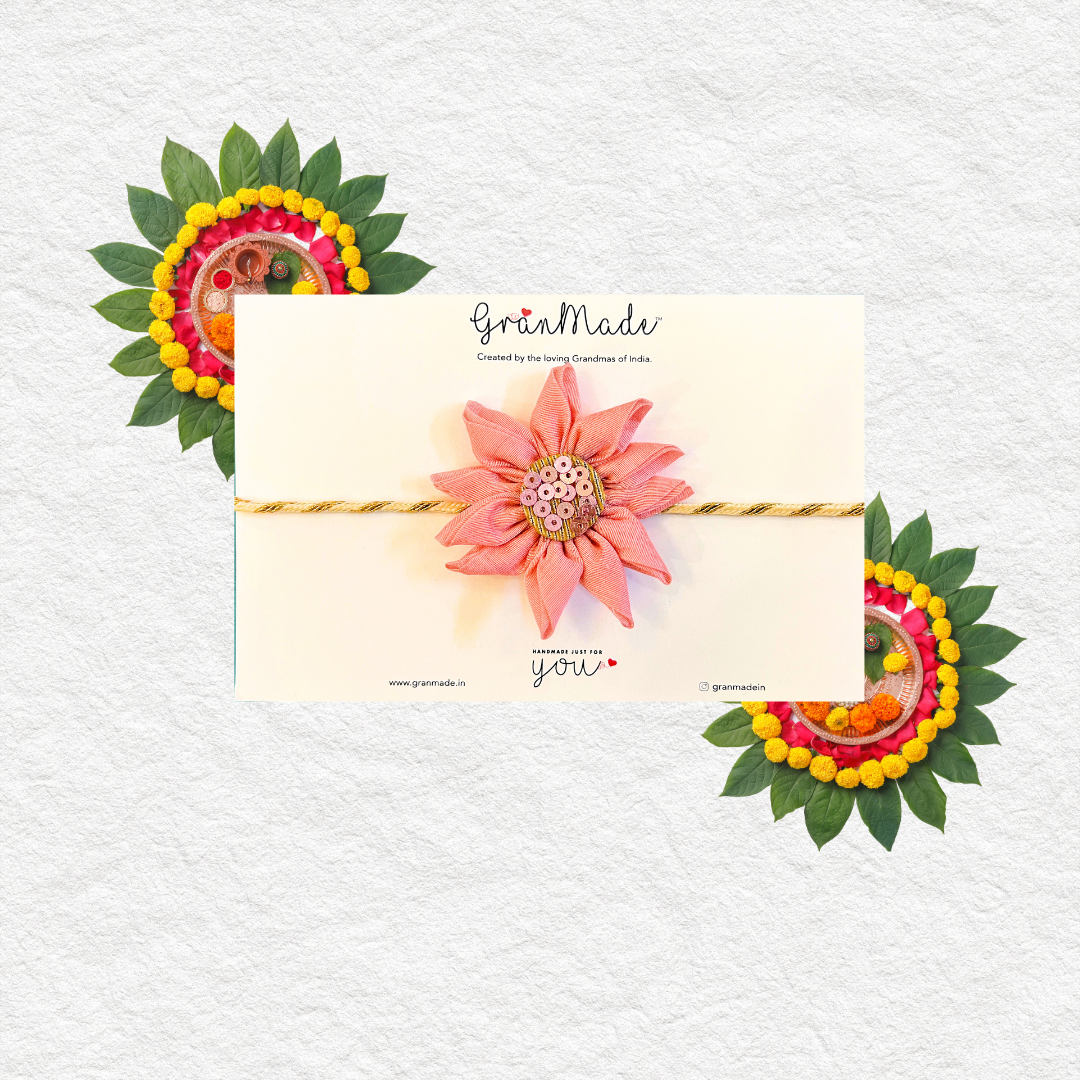 Handmade Blue Sunflower Rakhi - Granmade