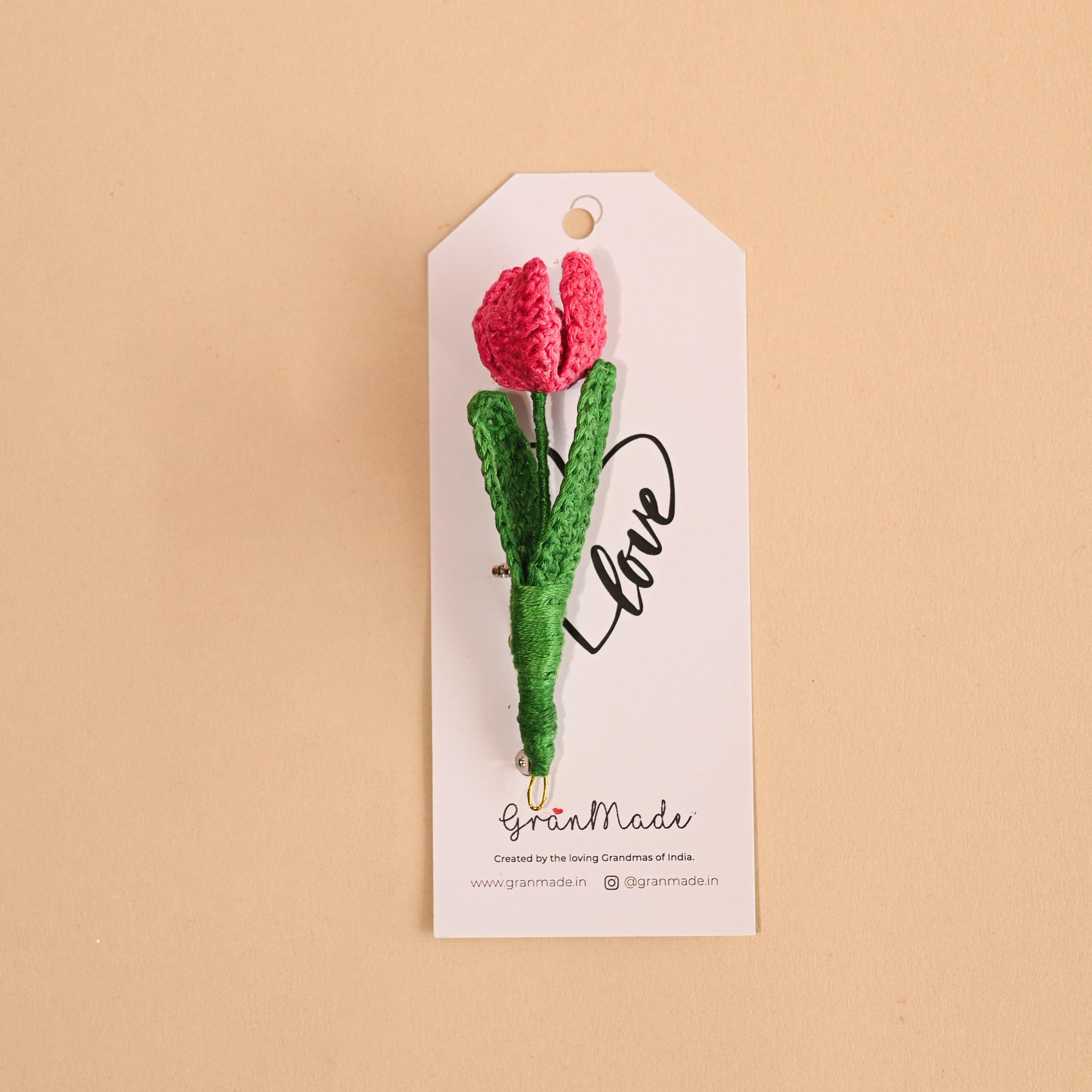 Buy Crochet Tulip Brooch | GranMade – Granmade