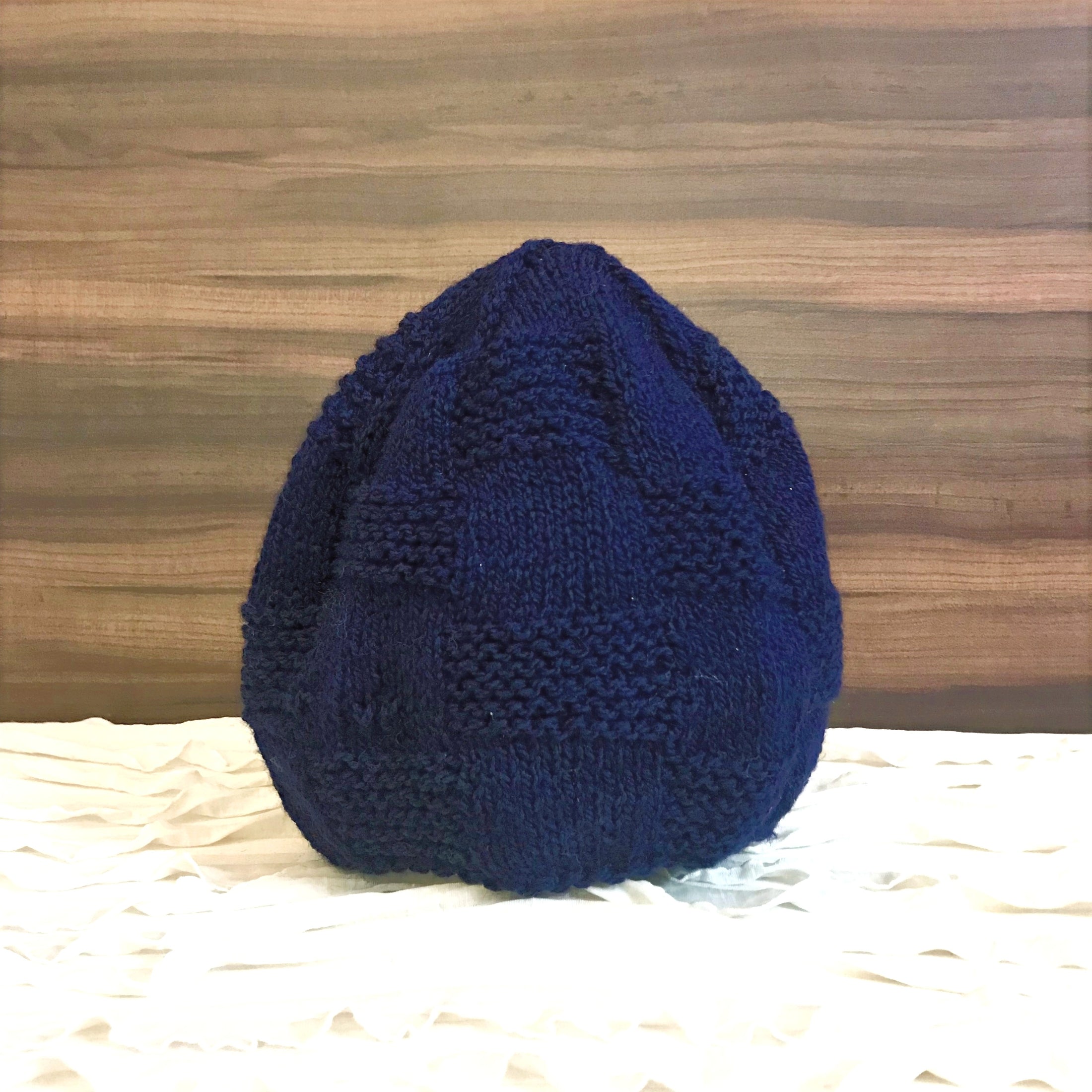 Black Brick Hand-knit Beanie - Granmade